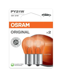 Osram lyspære til bil 21 W - 2 stk.