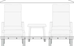 Overtrekk til hagemøbelsett L170 x B130 x H85 cm - Sunlife