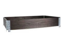 Pallekarm svartbeiset 19 mm, 80 x 120 x 20 cm