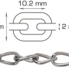 Panserkjetting 2 meter x 2,0 mm