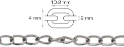 Panserkjetting 2 meter x 2,0 mm