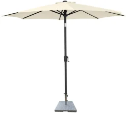Parasoll Arizona beige m/sveiv og tilt Ø300 - Sunlife®