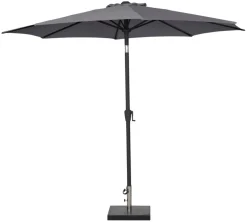 Parasoll Arizona grå m/sveiv & tilt Ø300 - Sunlife®