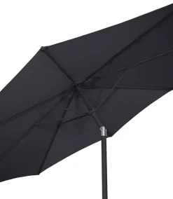 Parasoll Arizona svart m/sveiv & tilt svart Ø300 - Sunlife®