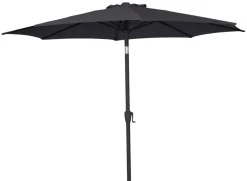 Parasoll Arizona svart m/sveiv & tilt svart Ø300 - Sunlife®