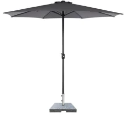 Parasollfot Freetown 50 x 50 x 6 cm grå granitt - Sunlife®