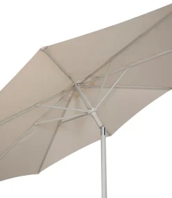 Parasoll Nevada grå m/sveiv & tilt Ø 300 cm - Sunlife®