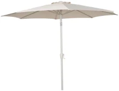 Parasoll Nevada grå m/sveiv & tilt Ø 300 cm - Sunlife®