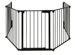 Peisgitter svart 5-delt 135 x 72,5 x 115 cm - Glöd