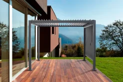 Pergola 3 x 3 x 2,3 meter mørkegrå