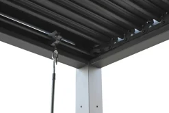Pergola 3 x 3 x 2,3 meter mørkegrå