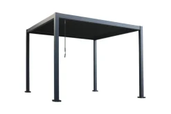 Pergola 3 x 3 x 2,3 meter mørkegrå