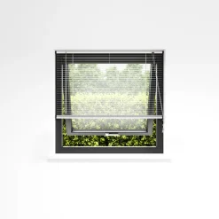 Persienne aluminium hvit 110 x 130 cm