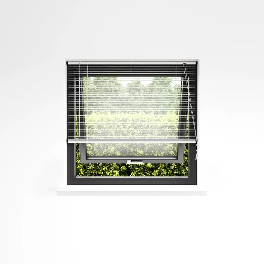 Persienne aluminium hvit 90 x 130 cm