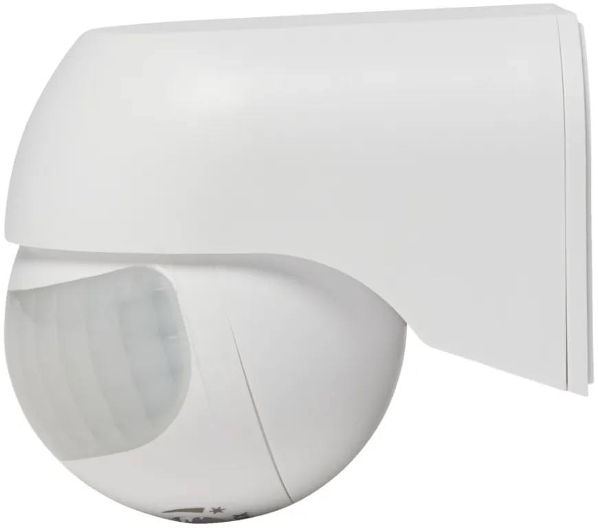 PIR-sensor 180° innendørs/utendørs hvit – Elworks