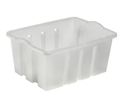 Plast1 stablekasse klar/grå - StackBox 13