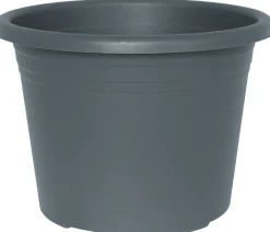Potte Cylindro plast grå Ø45 cm