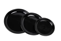 Pottefat blank svart Ø27 cm