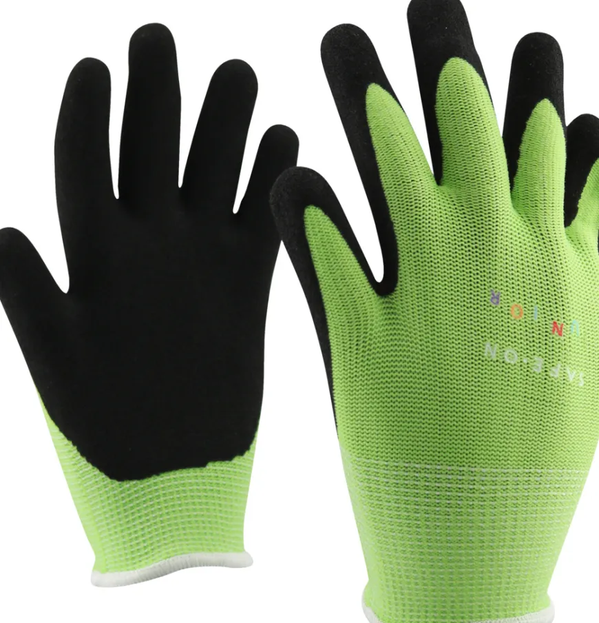 Safe-On Junior hansker 6-8 år grønn