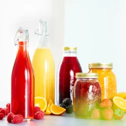 Saftflaske med propp 1 liter