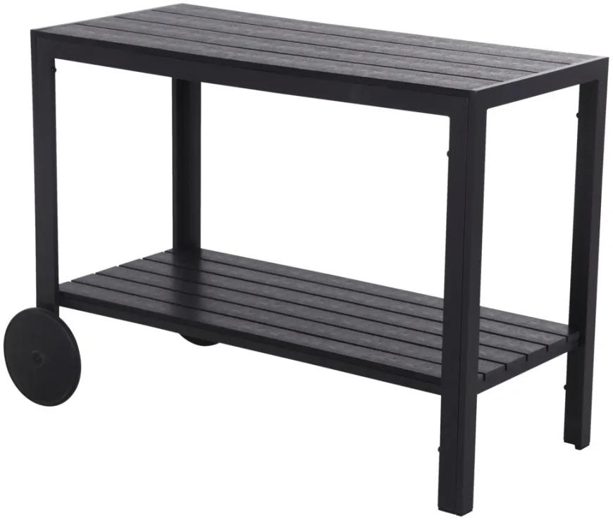 Serveringsvogn Havanna 90 x 45 x 74 cm svart - Sunlife®