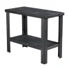 Sidebord i tre med 1 hylle 90 x 45 cm