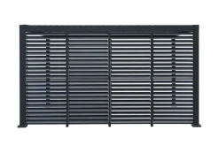 Sidepanel med justerbare lameller til pergola 4 meter - Outfit