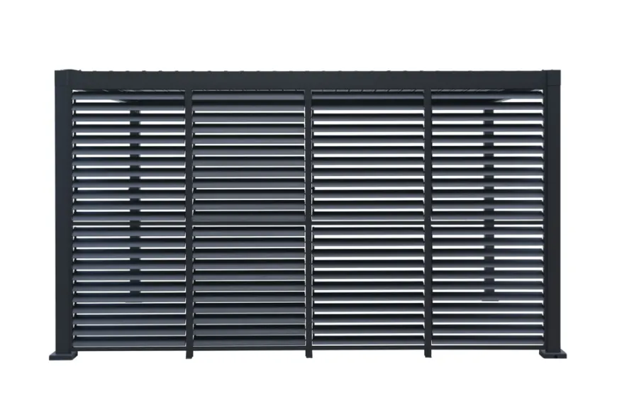 Sidepanel med justerbare lameller til pergola 4 meter - Outfit