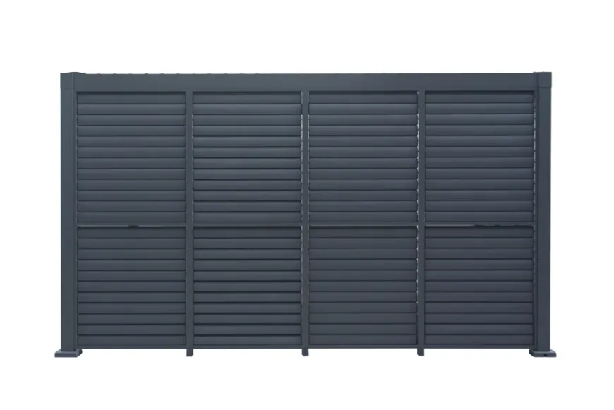 Sidepanel med justerbare lameller til pergola 4 meter - Outfit
