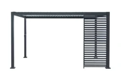 Sidepanel med justerbare lameller til pergola 4 meter - Outfit