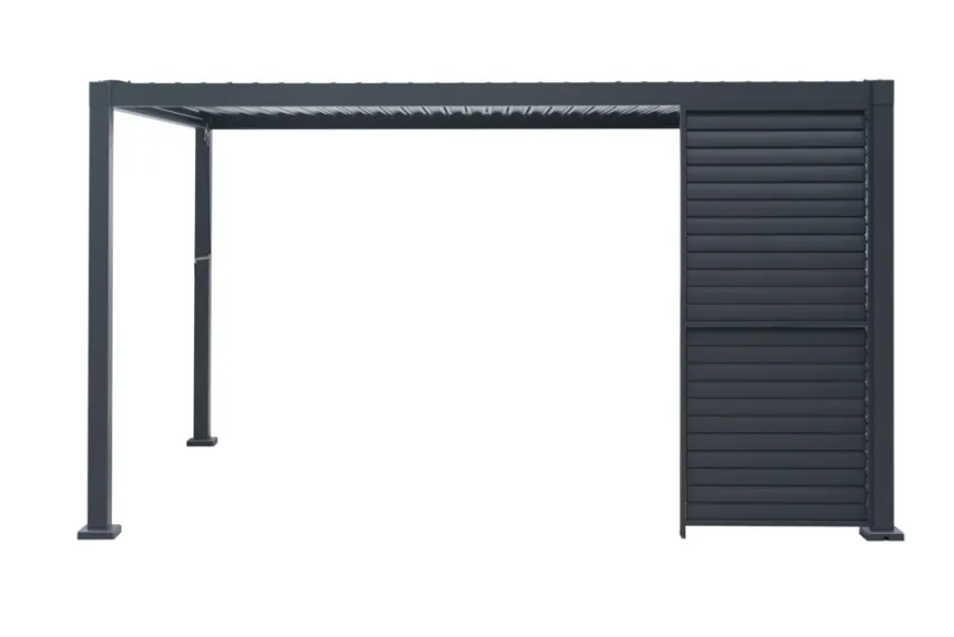 Sidepanel med justerbare lameller til pergola 4 meter - Outfit