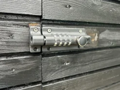 Skåtelås med kodelås svart 120 x 48 mm