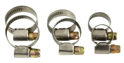 Slangeklemmer mix 3/8" - 1/2" - 3/4" - 6 stk.