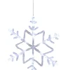 Snøfnugg med 24 LED akryl Ø40 cm