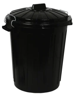 Søppelbøtte m/lokk 70 liter Curver