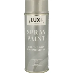 Spraymaling chrome sølv blank 400 ml - Luxi