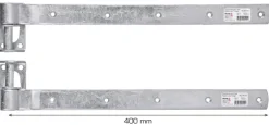 Stabelhengsel galvanisert 400 mm