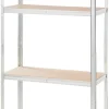 Stålreol m/4 hyller - 90 x 190 x 40 cm