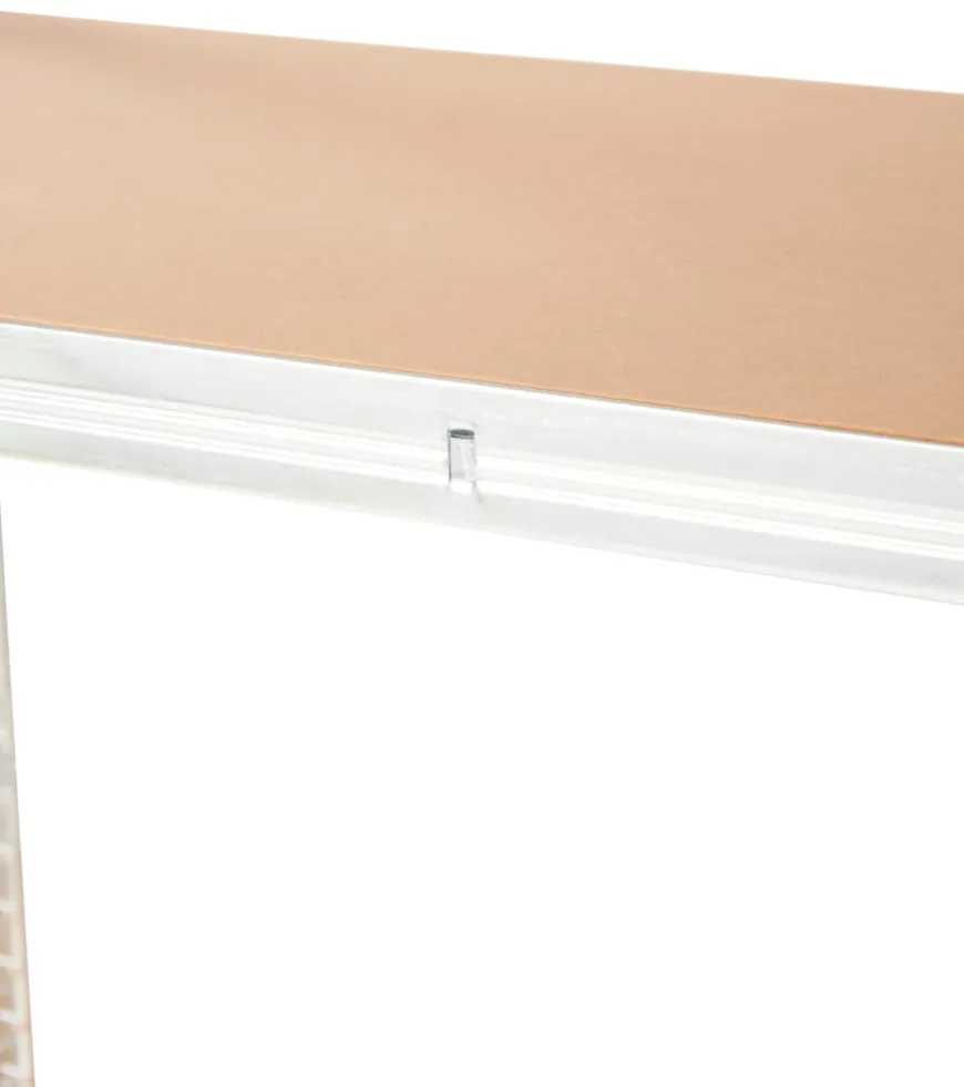 Stålreol m/4 hyller - 90 x 190 x 40 cm