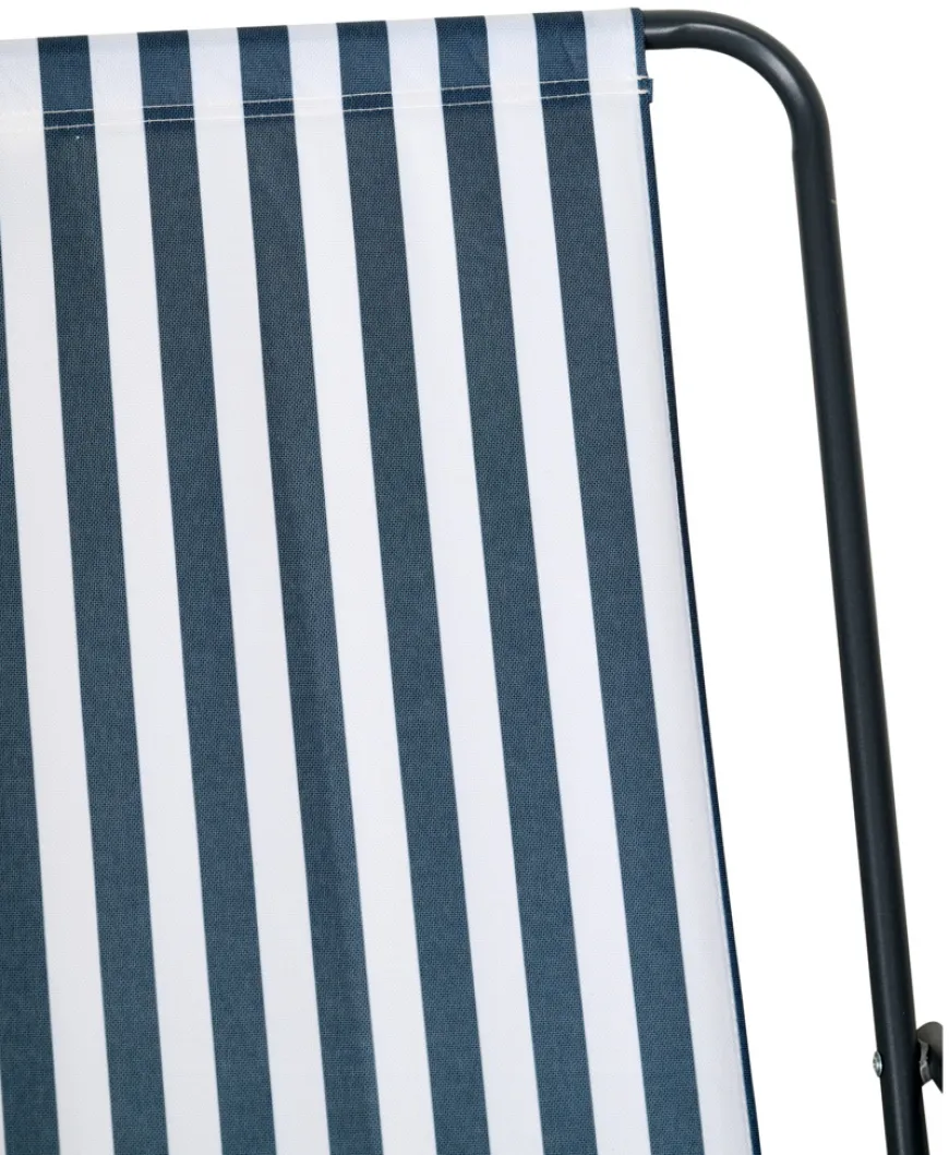 Strandstol Albany i metall og polyester - Sunlife®