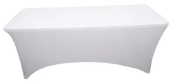 Strekkduk Iowa til sammenleggbart bord 180 cm hvit - Sunlife®