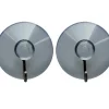 Sugekopp med krok transparent/krom 2 stk. - Target
