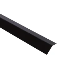 Svart profil med sneglekant 120 cm