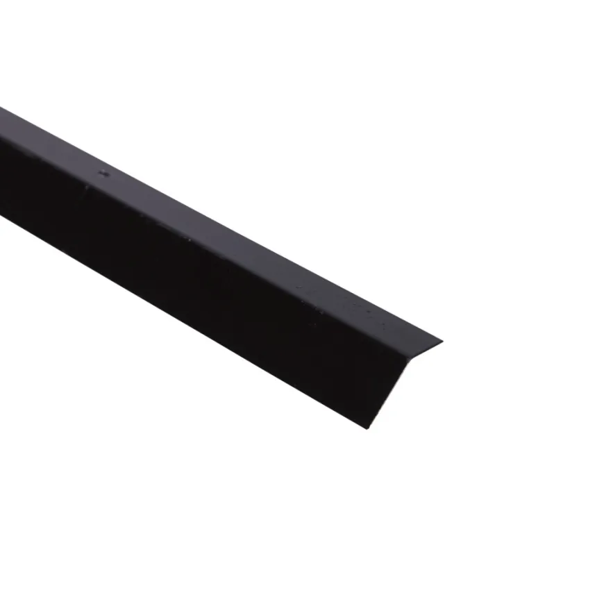 Svart profil med sneglekant 120 cm