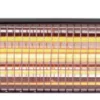 Terrassevarmer til veggmontering 1200 W - Grad