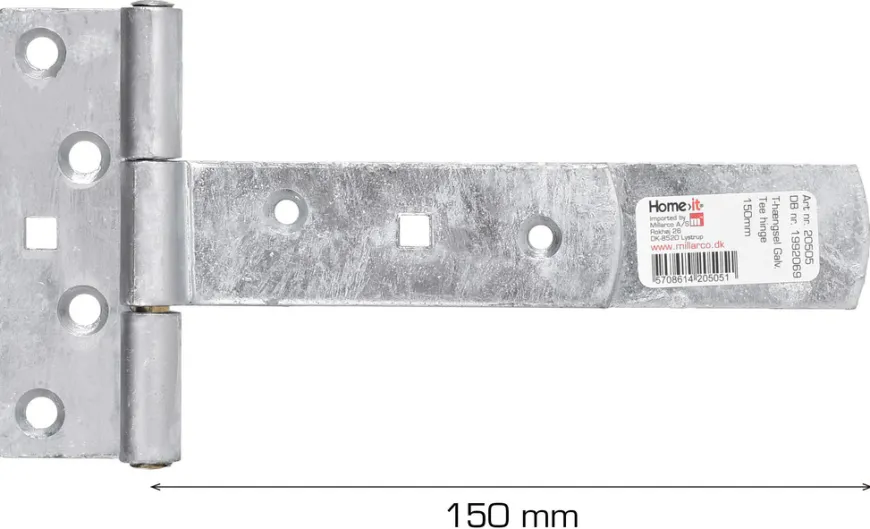 T-hengsel galvanisert 150 mm