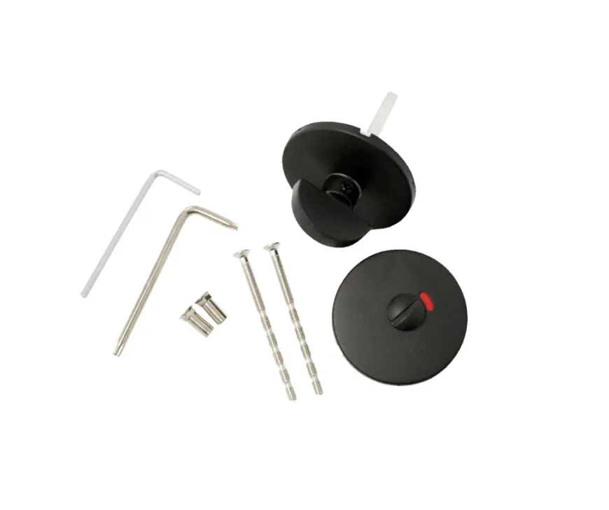 Toalettbeslag Ø50 mm matt svart