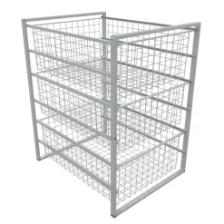 Trådkurver med stativ 63 x 43,5 x 54,5 cm