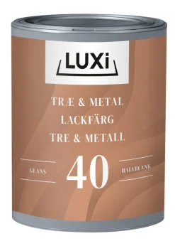 Tre- & metallmaling svart 0,75 liter - Luxi