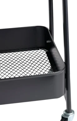 Trillebord med 3 hyller svart 44 x 30 x 79 cm - DAY